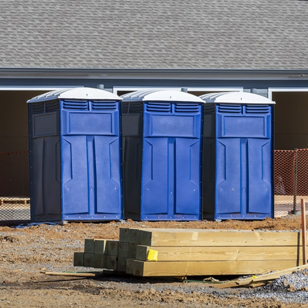 what is the maximum capacity for a single portable restroom in Batesville